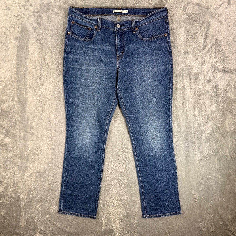 Levi's 414‎ Relaxed Straight Jeans Women's Size 30 Blue Med Wash Denim Pants